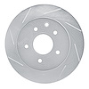 611-67088L Slotted Brake Rotor [Silver], Fits Select Multiple Makes/Models, Position: Rear Left - image 1