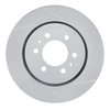 611-67098R Slotted Brake Rotor [Silver], 2007-2021 Infiniti/Nissan, Position: Front Right - image 1