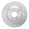 611-67105L Slotted Brake Rotor [Silver], 2013-2021 Infiniti/Nissan, Position: Front Left - image 1