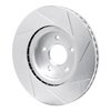 611-67105L Slotted Brake Rotor [Silver], 2013-2021 Infiniti/Nissan, Position: Front Left - image 4