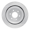 611-67109L Slotted Brake Rotor [Silver], 2016-2021 Infiniti/Nissan, Position: Rear Left - image 1
