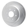 611-67109L Slotted Brake Rotor [Silver], 2016-2021 Infiniti/Nissan, Position: Rear Left - image 4
