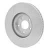 611-68001L Slotted Brake Rotor [Silver], 1990-1992 Infiniti/Nissan, Position: Rear Left - image 1