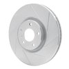 611-68001L Slotted Brake Rotor [Silver], 1990-1992 Infiniti/Nissan, Position: Rear Left - image 2