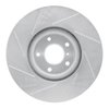 611-68001L Slotted Brake Rotor [Silver], 1990-1992 Infiniti/Nissan, Position: Rear Left - image 4