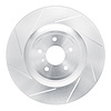 611-68012L Slotted Brake Rotor [Silver], 2008-2021 Infiniti/Nissan, Position: Front Left - image 1