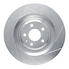 611-73063R Slotted Brake Rotor [Silver], 2011-2018 Audi/Volkswagen, Position: Rear Right - image 1