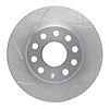 611-74031L Slotted Brake Rotor [Silver], Fits Select Multiple Makes/Models, Position: Rear Left - image 1