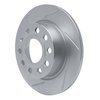 611-74033L Slotted Brake Rotor [Silver], 2010-2019 Audi/Volkswagen, Position: Rear Left - image 2