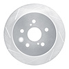 611-75016L Slotted Brake Rotor [Silver], 2006-2015 Lexus/Toyota/Scion, Position: Rear Left - image 1