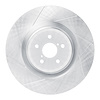 611-75038D Slotted Brake Rotor [Silver], 2015-2021 Lexus/Toyota/Scion, Position: Left Front - image 1