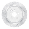611-75040D Slotted Brake Rotor [Silver], 2015-2021 Lexus/Toyota/Scion, Position: Rear Left - image 1