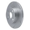 611-76022L Slotted Brake Rotor [Silver], 1984-1988 Multiple Makes/Models, Position: Front Left - image 2