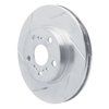611-76027L Slotted Brake Rotor [Silver], 1986-1989 Lexus/Toyota/Scion, Position: Front Left - image 2