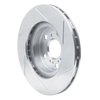 611-76027L Slotted Brake Rotor [Silver], 1986-1989 Lexus/Toyota/Scion, Position: Front Left - image 4
