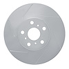 611-76042L Slotted Brake Rotor [Silver], 1987-1991 Lexus/Toyota/Scion, Position: Front Left - image 1