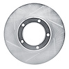 611-76096L Slotted Brake Rotor [Silver], 1984-1995 Lexus/Toyota/Scion, Position: Front Left - image 1