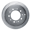 611-76137L Slotted Brake Rotor [Silver], Fits Select Lexus/Toyota/Scion, Position: Rear Left - image 1