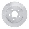 611-80049L Slotted Brake Rotor [Silver], 2014-2016 Ford/Lincoln/Mercury/Mazda, Position: Rear Left - image 1