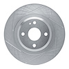 611-80072L Slotted Brake Rotor [Silver], 2016-2021 Multiple Makes/Models, Position: Rear Left - image 1