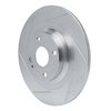 611-80072L Slotted Brake Rotor [Silver], 2016-2021 Multiple Makes/Models, Position: Rear Left - image 2