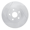 611-92009L Slotted Brake Rotor [Silver], 2009-2015 Lexus/Toyota/Scion, Position: Front Left - image 1
