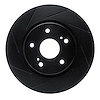 613-01014L Slotted Brake Rotor [Black], 2006-2017 Suzuki, Position: Front Left - image 1