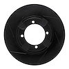 613-03007L Slotted Brake Rotor [Black], 1992-1998 Kia/Hyundai/Genesis, Position: Front Left - image 1