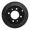 613-03011L Slotted Brake Rotor [Black], 1999-2006 Kia/Hyundai/Genesis, Position: Rear Left - image 1