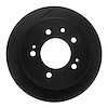 613-03024L Slotted Brake Rotor [Black], 2007-2010 Kia/Hyundai/Genesis, Position: Rear Left - image 1