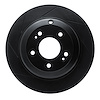613-03033L Slotted Brake Rotor [Black], 2010-2016 Kia/Hyundai/Genesis, Position: Rear Left - image 1