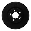 613-03034L Slotted Brake Rotor [Black], 2010-2016 Kia/Hyundai/Genesis, Position: Front Left - image 1