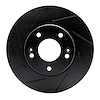 613-03038L Slotted Brake Rotor [Black], Fits Select Kia/Hyundai/Genesis, Position: Front Left - image 1