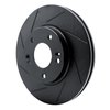 613-03038L Slotted Brake Rotor [Black], Fits Select Kia/Hyundai/Genesis, Position: Front Left - image 2