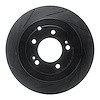 613-03052L Slotted Brake Rotor [Black], 2016-2021 Kia/Hyundai/Genesis, Position: Rear Left - image 1