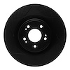 613-03058L Slotted Brake Rotor [Black], 2018-2020 Kia/Hyundai/Genesis, Position: Front Left - image 1
