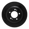 613-03065L Slotted Brake Rotor [Black], 2019-2021 Kia/Hyundai/Genesis, Position: Rear Left - image 1