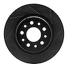 613-07003R Slotted Brake Rotor [Black], 2014-2019 Mopar, Position: Rear Right - image 1