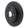 613-11017L Slotted Brake Rotor [Black], 2008-2012 Land Rover, Position: Rear Left - image 2