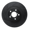 613-13034L Slotted Brake Rotor [Black], Fits Select Multiple Makes/Models, Position: Front Left - image 1