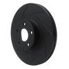 613-13034L Slotted Brake Rotor [Black], Fits Select Multiple Makes/Models, Position: Front Left - image 2