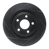 613-20029L Slotted Brake Rotor [Black], 2006-2008 Jaguar, Position: Rear Left - image 1