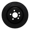 613-20034L Slotted Brake Rotor [Black], 2017-2020 Multiple Makes/Models, Position: Rear Left - image 1