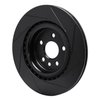 613-20034L Slotted Brake Rotor [Black], 2017-2020 Multiple Makes/Models, Position: Rear Left - image 4