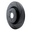 613-20035R Slotted Brake Rotor [Black], 2016-2021 Jaguar, Position: Rear Right - image 2