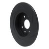 613-21003L Slotted Brake Rotor [Black], 1998-2003 Kia/Hyundai/Genesis, Position: Rear Left - image 4