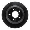 613-21029L Slotted Brake Rotor [Black], 2015-2020 Kia/Hyundai/Genesis, Position: Rear Left - image 1
