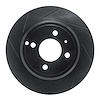 613-27017L Slotted Brake Rotor [Black], 1993-1995 Volvo, Position: Rear Left - image 1