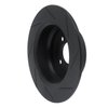613-27017L Slotted Brake Rotor [Black], 1993-1995 Volvo, Position: Rear Left - image 4