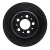 613-27039L Slotted Brake Rotor [Black], 2003-2014 Volvo, Position: Rear Left - image 1